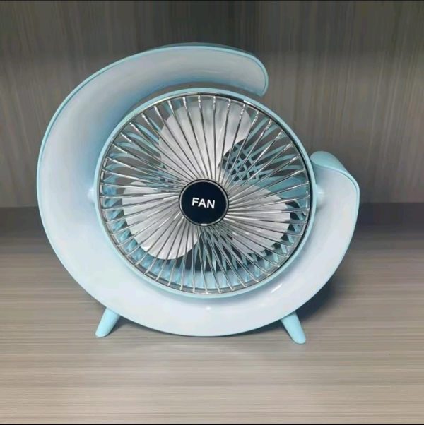 7-colors-led-atmosphere-light-mini-electric-fan-portable-table-fan-quiet-usb-rechargeable-fan-3-speeds-180adjustable-fan – 3
