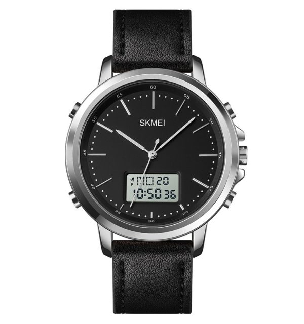 skmei-mens-fashion-digital-watch-analog-leather-multifunctional-waterproof-mens-watch-1652-skemi-men-digital-analog-watch – 2