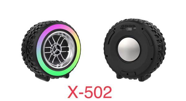 x-502-rgb-wheel-shaped-wireless-speaker-with-subwoofer-portable-usb-bt-tf-card-playback-for-parties-computer-use – 3